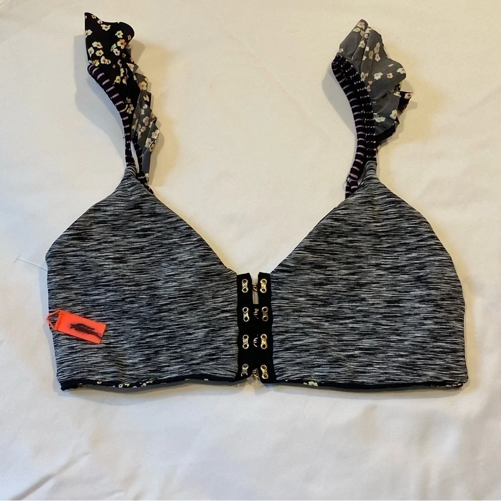 New! Maaji reversible June dreamy floral bikini top 14462
